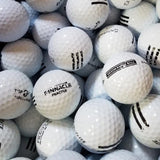 Mix Practice Range Black Stripe AB Grade Used Golf Balls | One Lot of 3000